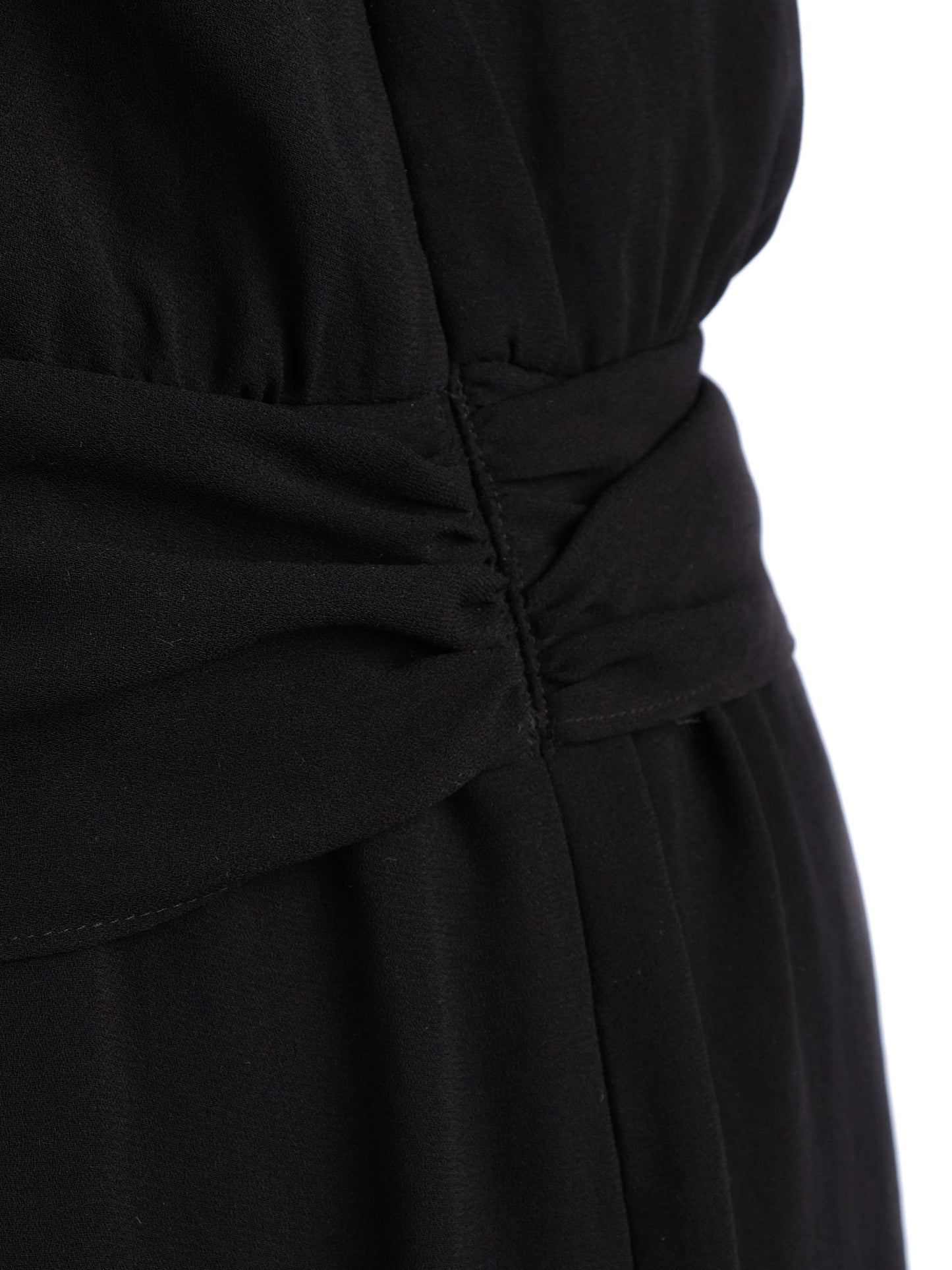excellent theory black sleeveless dress size s, polyester, flowing skirt