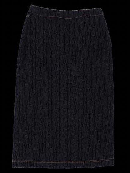 Excellent Fendi Blue Cotton Women's Skirt Size S with Logo