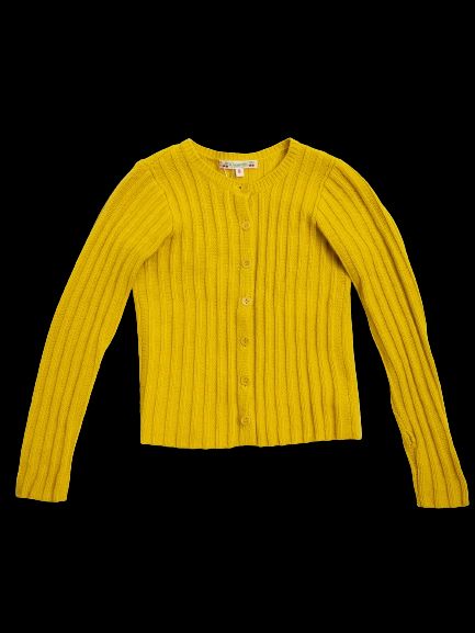 Good Bonpoint Green Angora Wool Cardigan Size 10 for Kids