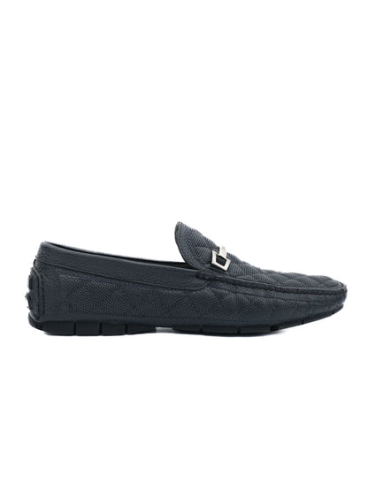 Excellent Baldinini Blue Leather Loafers Size 43 for Men