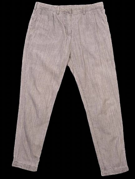 excellent neil barrett gray cotton pants size m women's