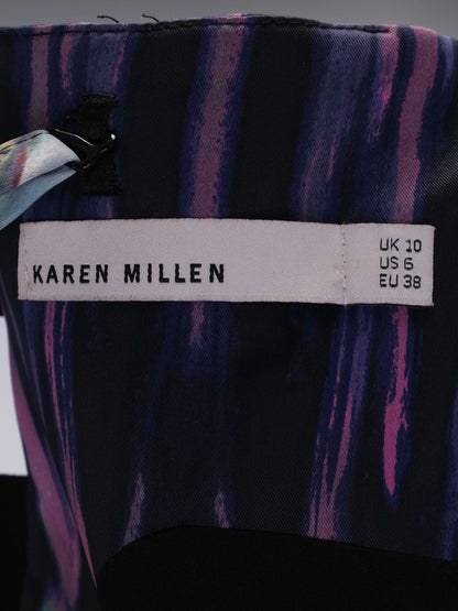 Karen Millen Sleeveless Dress Excellent Condition Abstract Print