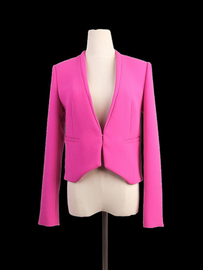 Excellent Diane von Furstenberg Pink Blazer Size S Polyester