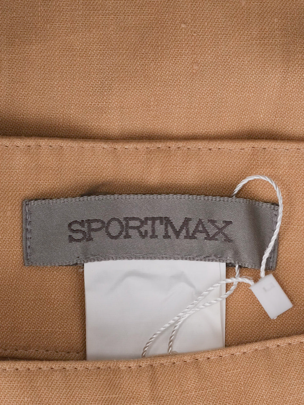 excellent sportmax orange cotton wide-leg pants size s