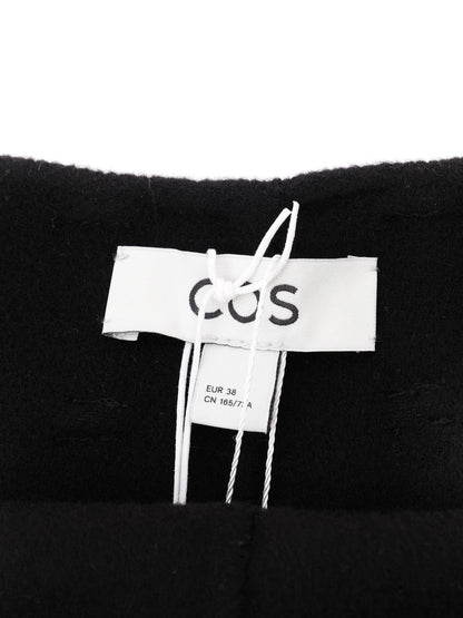 NEW COS Black Wool Skirt With Slit Size M