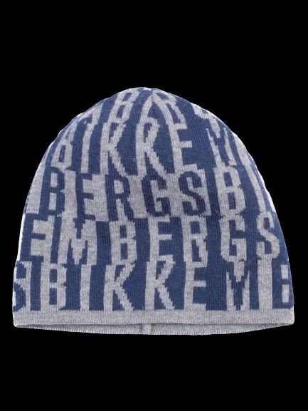 excellent bikkembergs gray polyester beanie hat for kids size 5