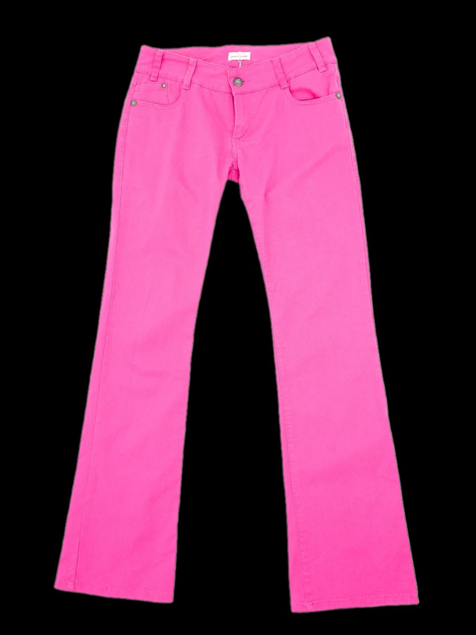 excellent pierre cardin pink elastane pants size l for women