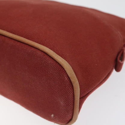 Hermes Bolide Pm Pouch Canvas Red Auth
