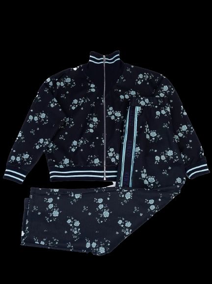 excellent kenzo floral tracksuit dark polyester jacket pants set