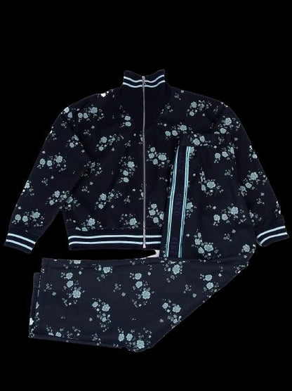 Excellent Kenzo Floral Tracksuit Dark Polyester Jacket Pants Set
