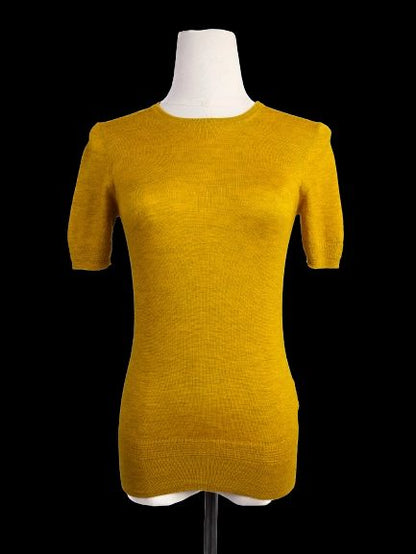 Excellent Etro Mustard Yellow Wool Sweater Size M for Women