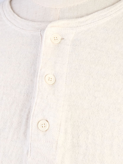Excellent Vince White Wool Long Sleeve Henley Shirt Size XL