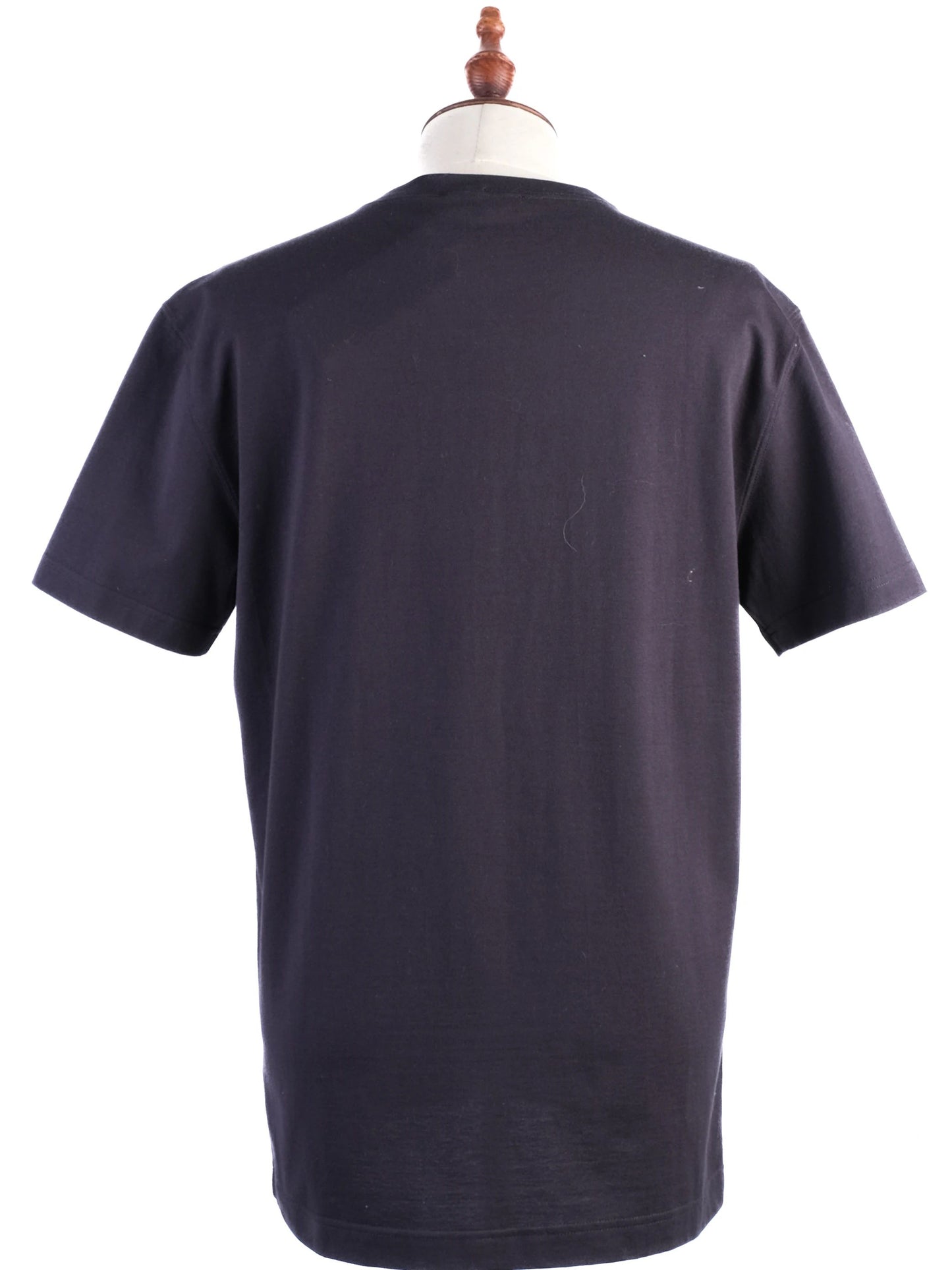 new dolce gabbana blue cotton t-shirt size s with dg compass logo