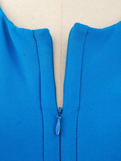 Excellent Diane von Furstenberg Blue Sleeveless Dress Size M