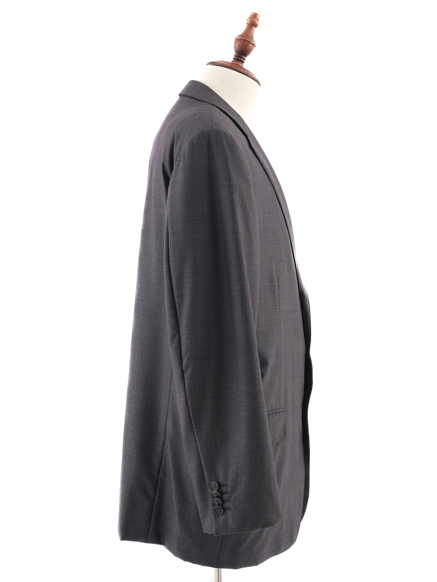 excellent ermenegildo zegna gray wool suit jacket size xl