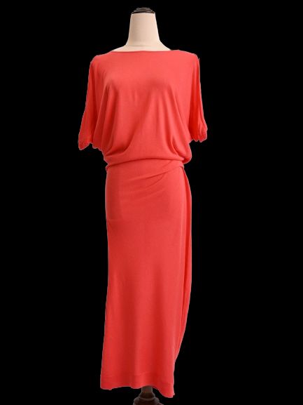 excellent alexander mcqueen red cotton dress loose fit size n/a