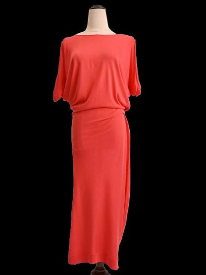 Excellent Alexander McQueen Red Cotton Dress Loose Fit Size N/A