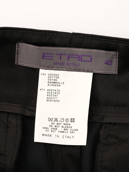 NEW Etro Black Blazer Jacket Women's Size M Cotton
