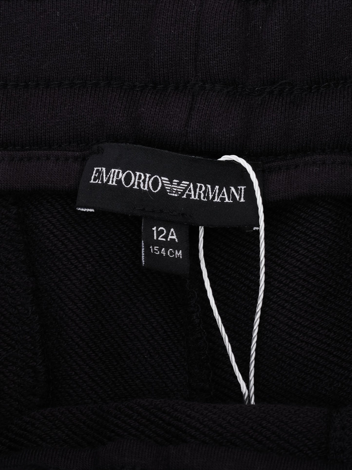 perfect emporio armani black jogger pants for kids size 12