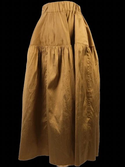 excellent marques'almeida orange silk skirt size m