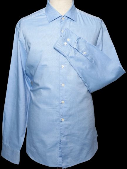 Hackett Light Blue Cotton Dress Shirt Men Size L - Good Condition