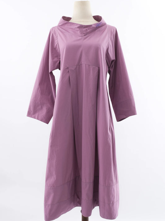 Excellent Jil Sander Pink Cotton Dress Size XL - Long Sleeve
