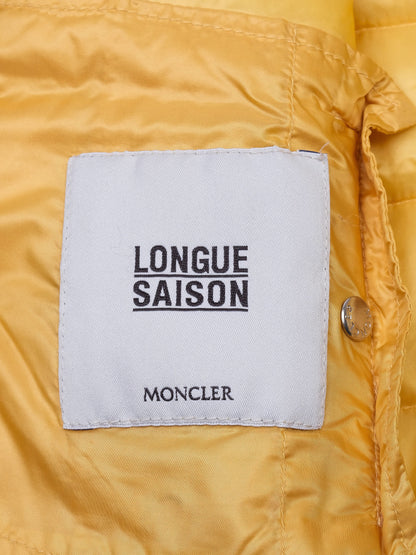 Average Moncler Yellow Puffer Jacket for Kids, Size 4