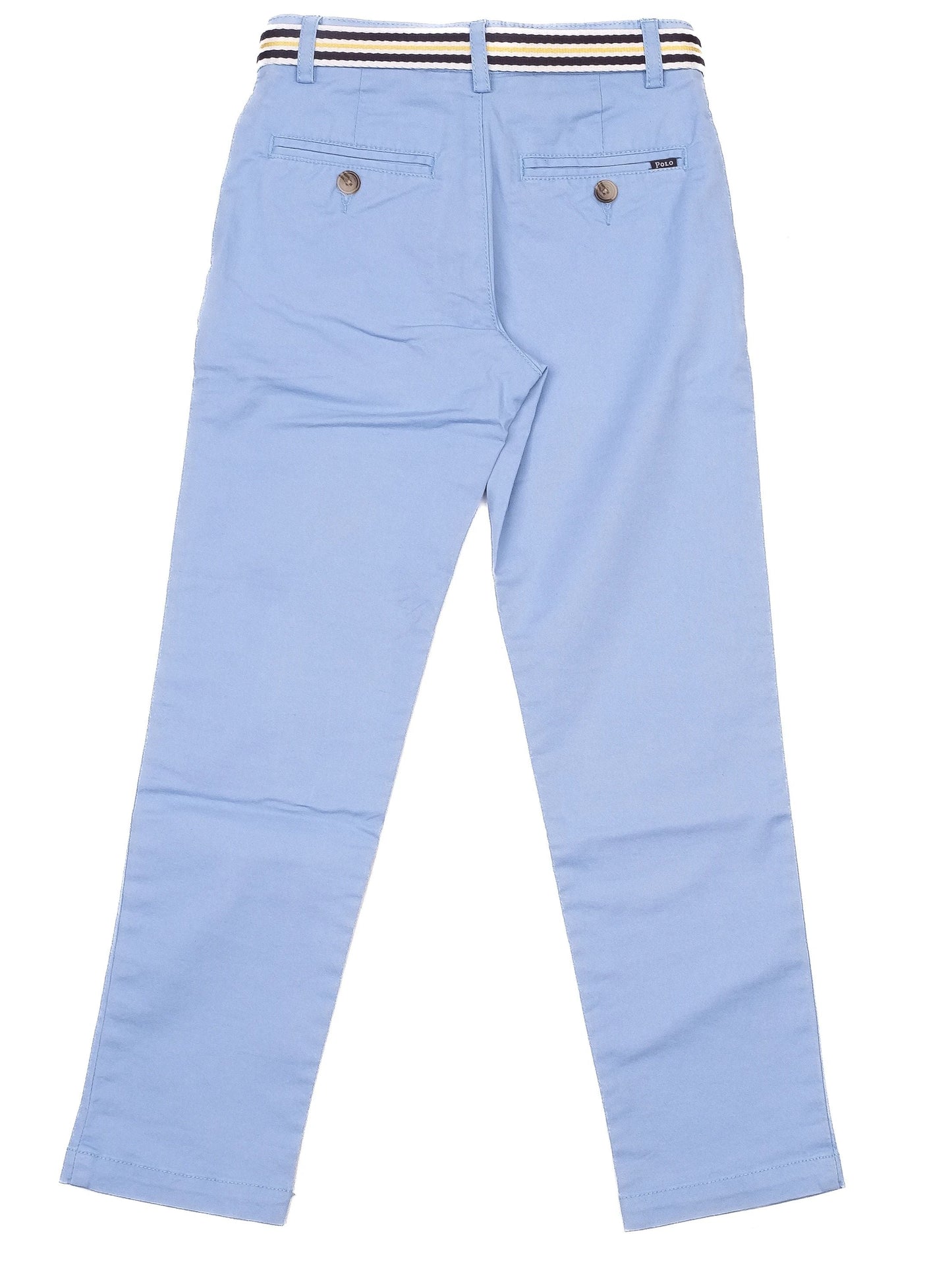 good polo ralph lauren blue cotton pants for kids, size 7