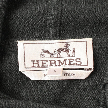 Hermes Chess And Shadow Hoodie Cashmere Green Mens L