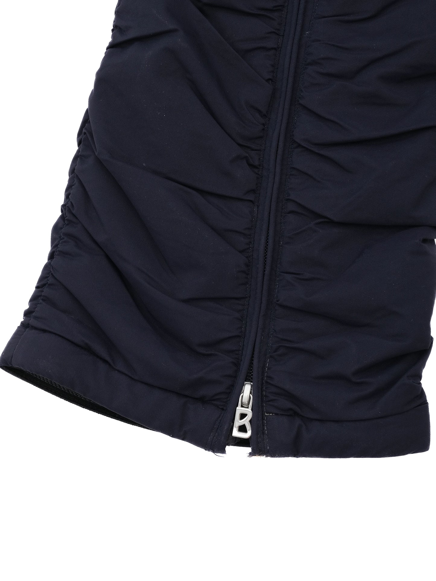 excellent bogner gray women's winter jacket with fur-lined hood size l