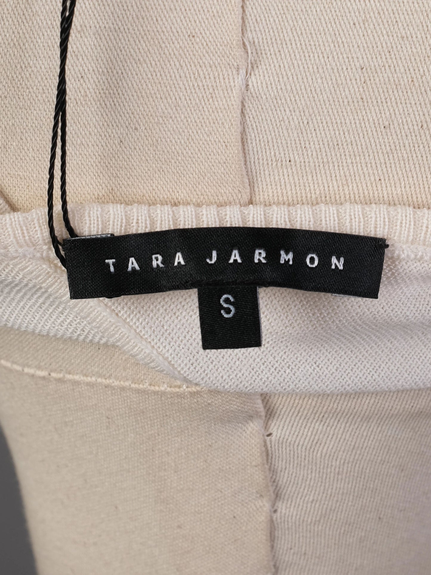 excellent tara jarmon white wool long sleeve sweater size s