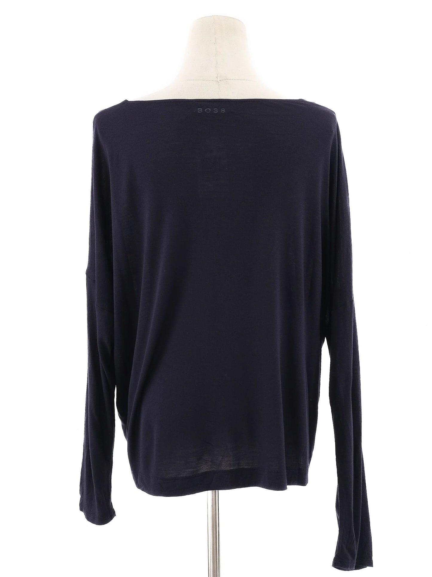 excellent hugo boss blue women's long sleeve shirt size xl