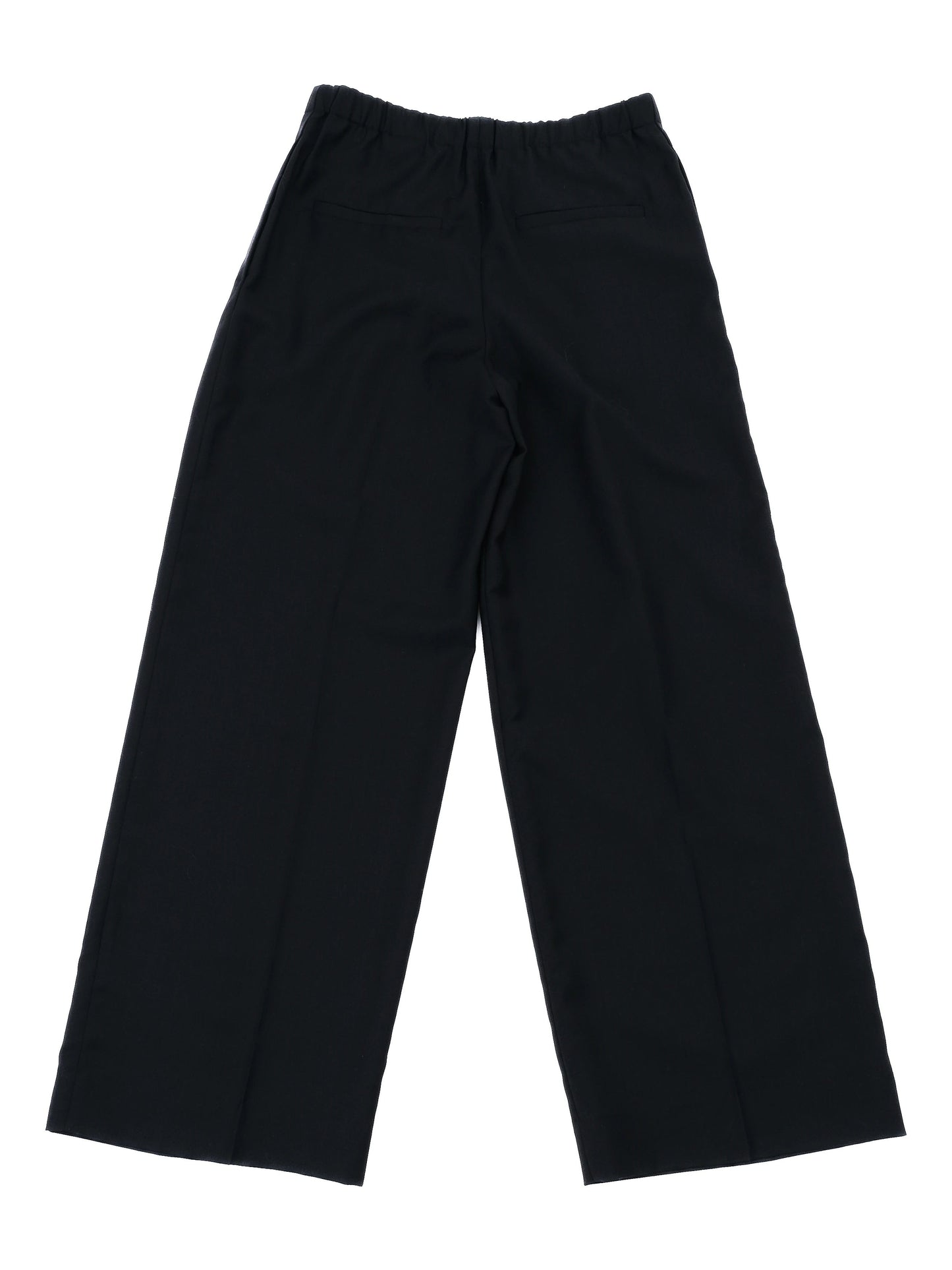 new cos black wool wide-leg pants size m