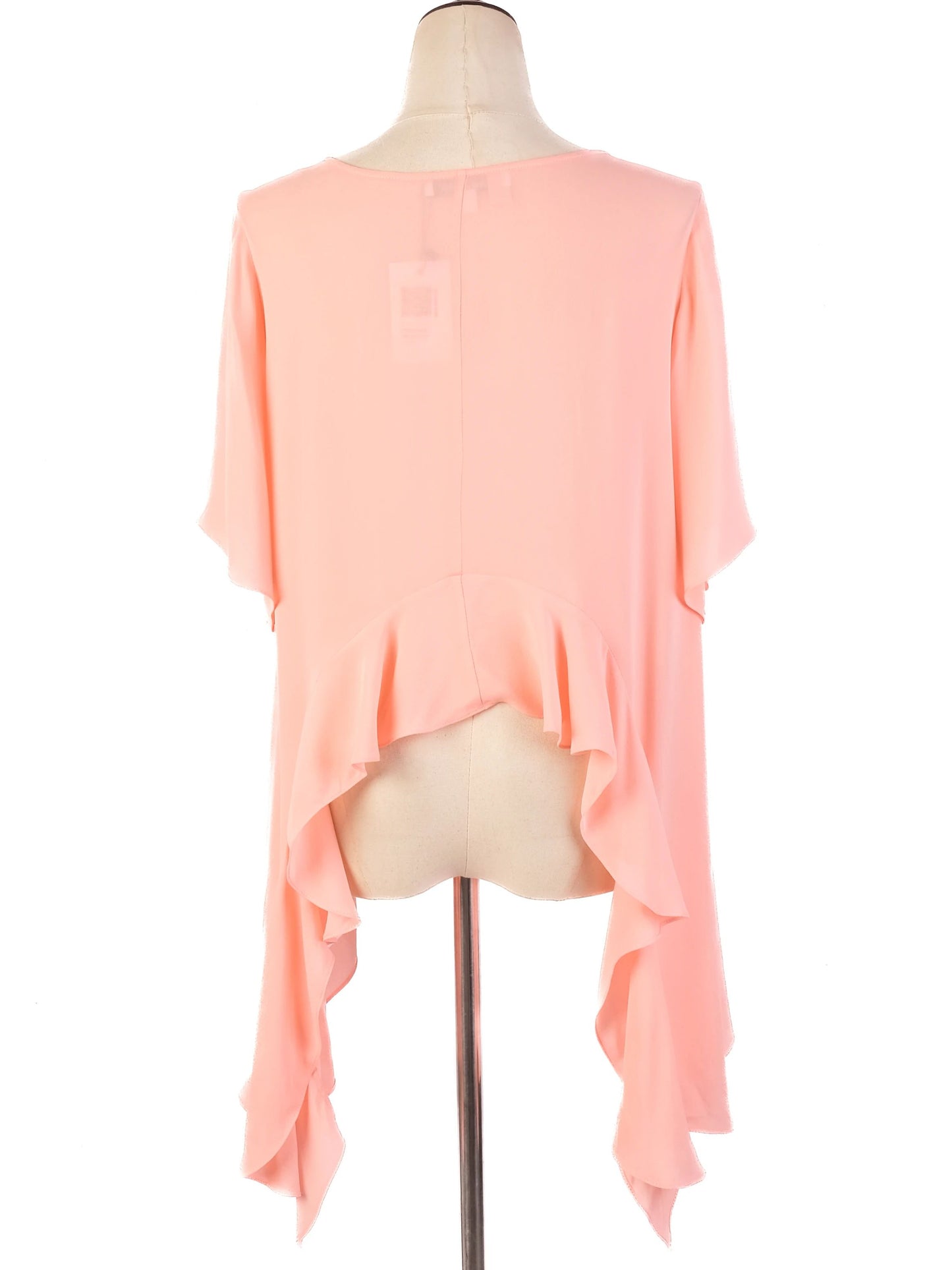 excellent elizabeth and james pink silk blouse size m