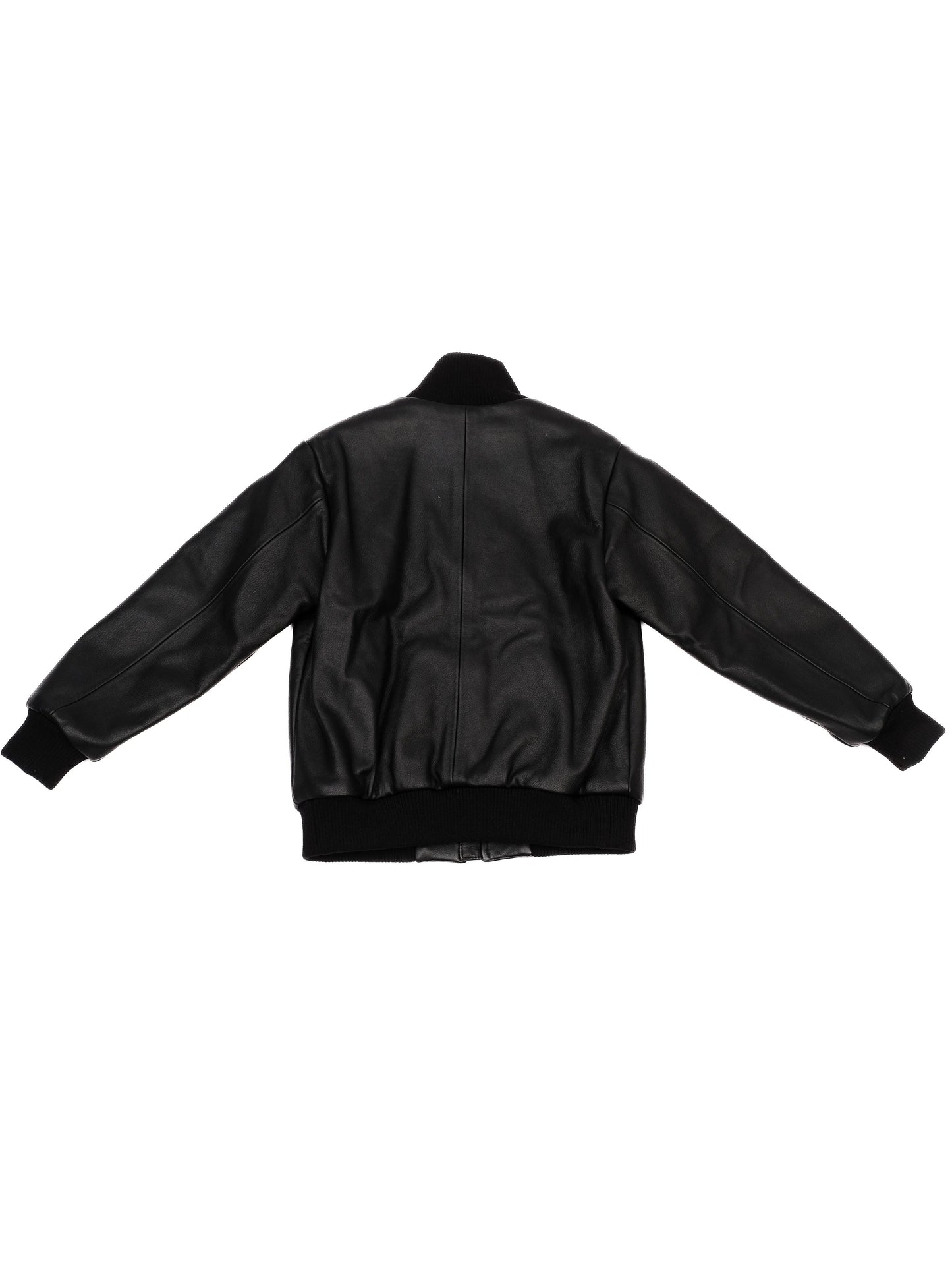 perfect dolce gabbana black leather jacket for kids size 6