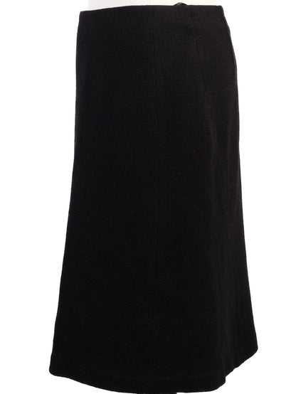 Excellent Moschino Black Wool Pencil Skirt Size M