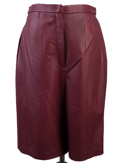 Excellent DROMe Red Leather Two-Piece Set Women Size M