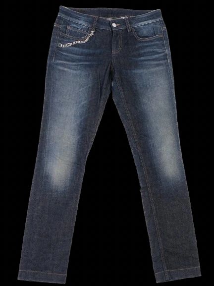 excellent gucci blue cotton jeans size 40 women