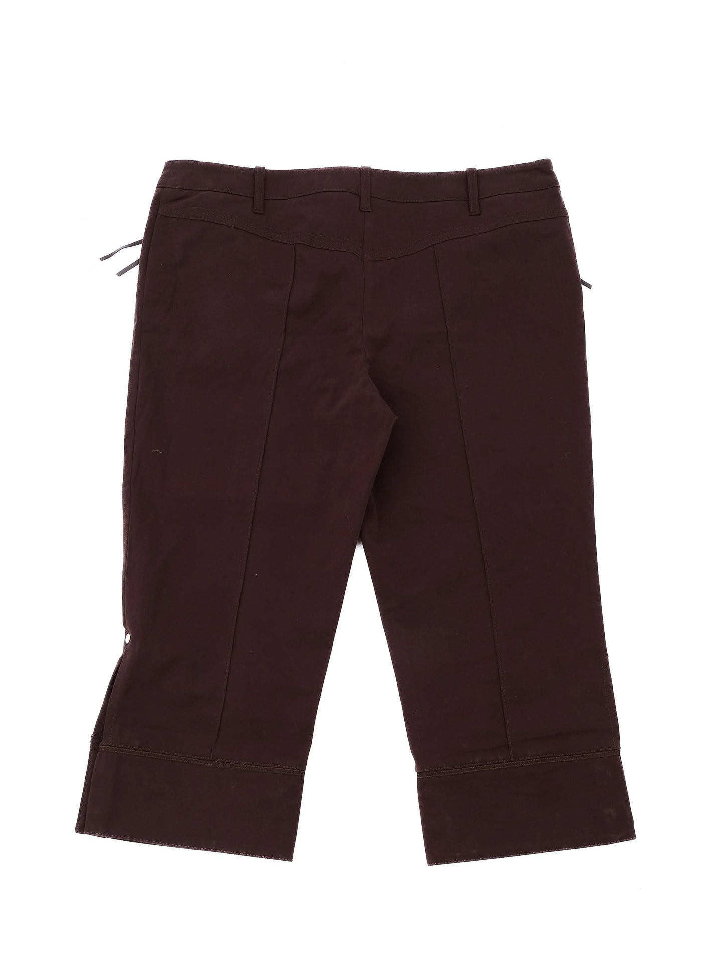 excellent maria grazia severi orange cropped pants size l