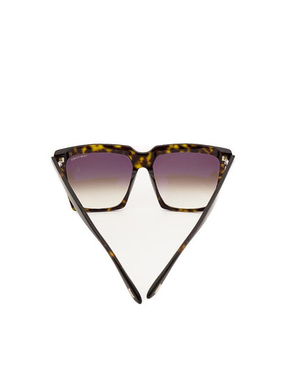 Excellent Tom Ford Tortoiseshell Square Sunglasses Gradient Lenses