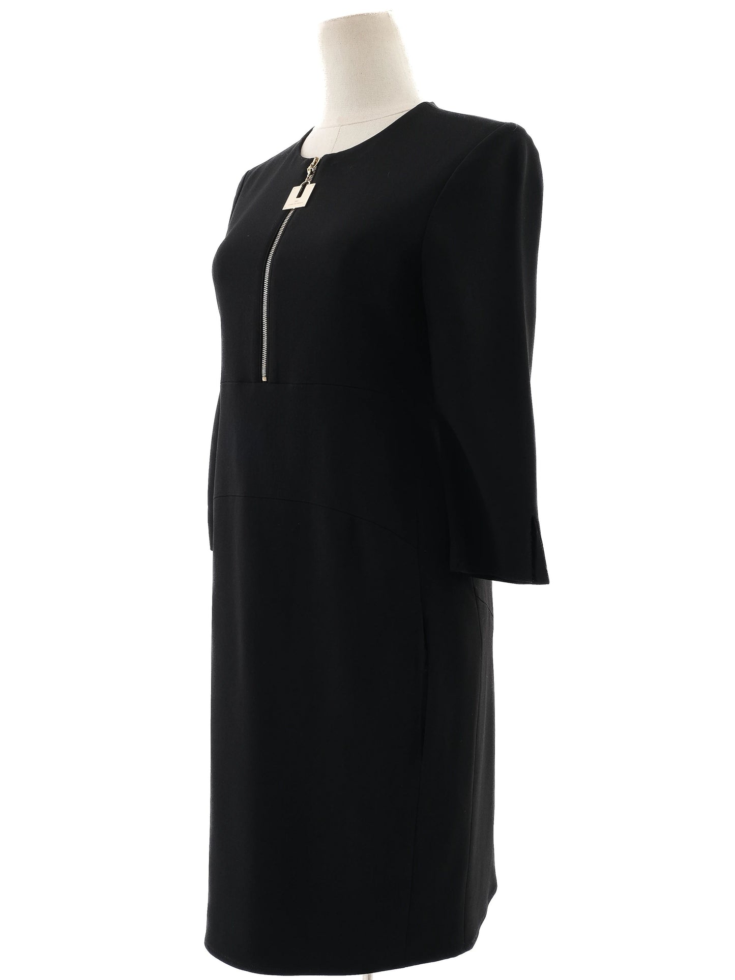 excellent elisabetta franchi black viscose dress size m