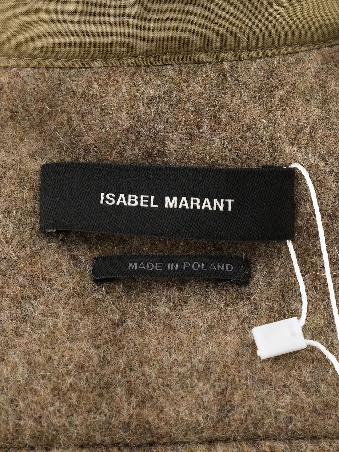 excellent isabel marant gray wool military shirt size xs