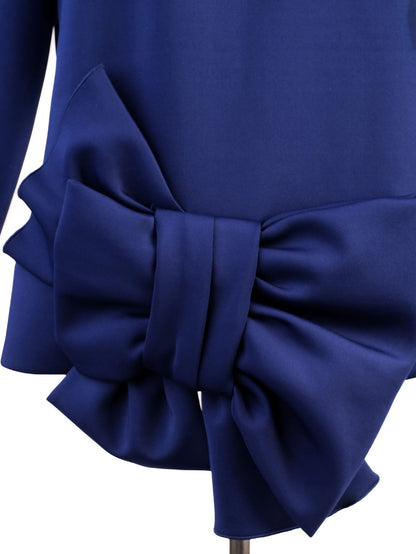 Excellent Victor&Rolf Purple Bow Sweatshirt Women Size M