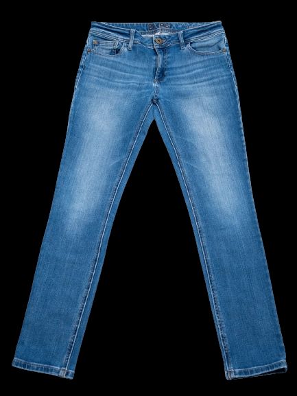 good dl1986 blue denim jeans size xs cotton natural