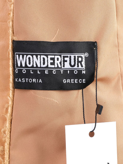 WonderFur Women's Orange Fur Vest Size S Excellent Condition