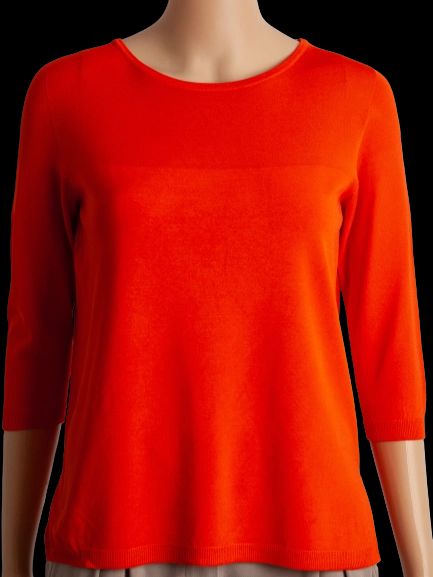 max mara orange viscose top size m - good condition