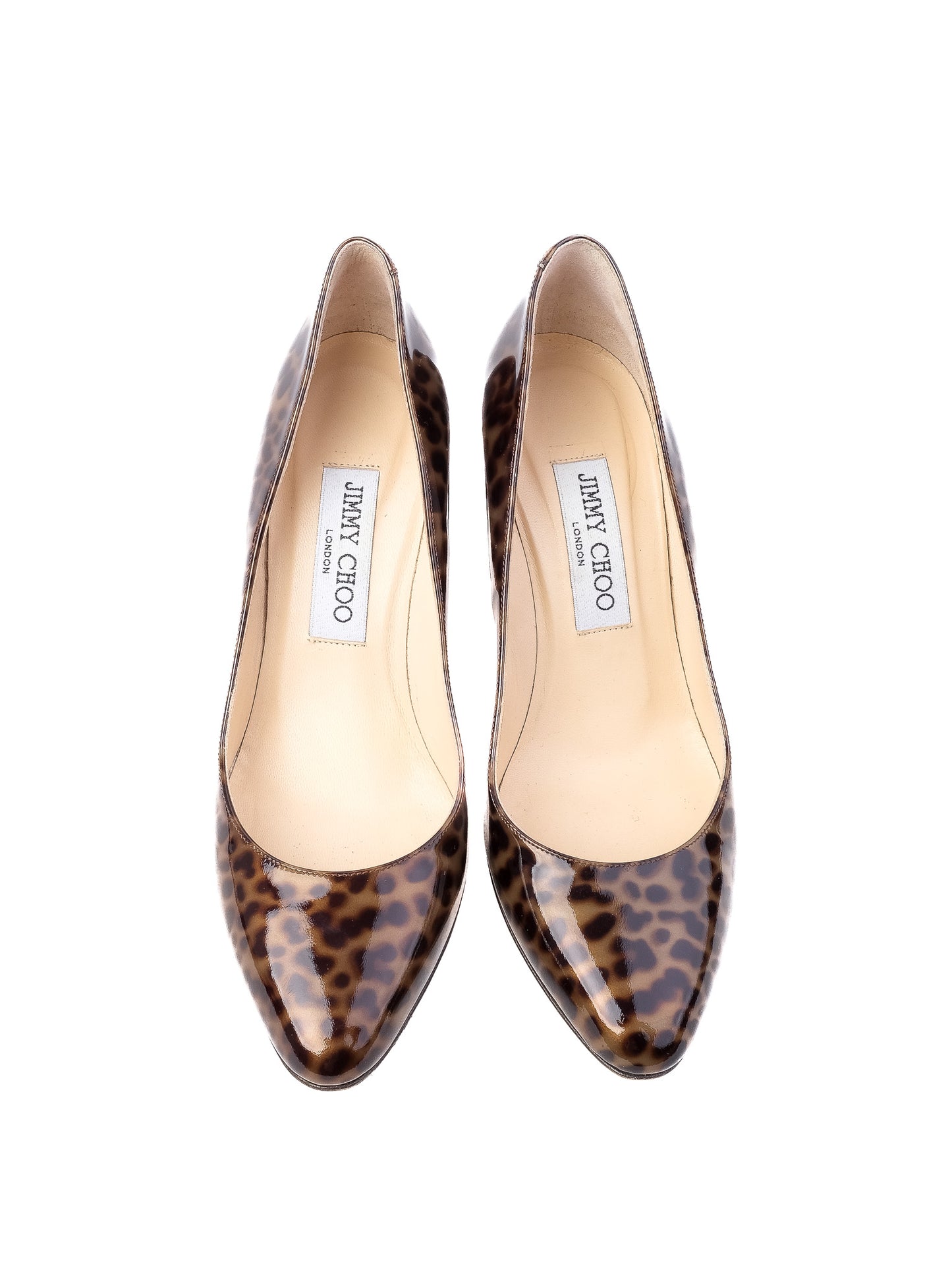 excellent jimmy choo leopard print high heeled shoes combined lacquer