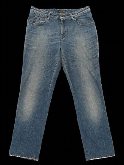 Excellent Armani Jeans Blue Denim Size L Women's Pants