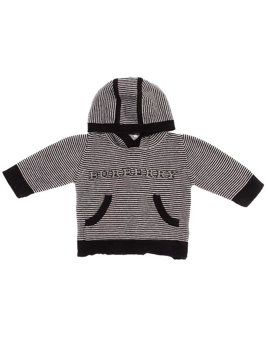 Excellent Burberry Gray Hooded Sweater for Infants Size 6M