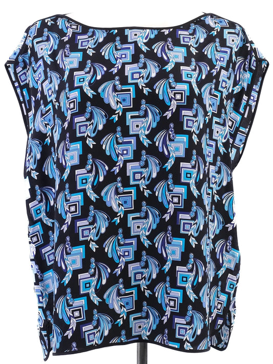 Excellent Emilio Pucci Women's Silk Blouse Size L Combined Colors
